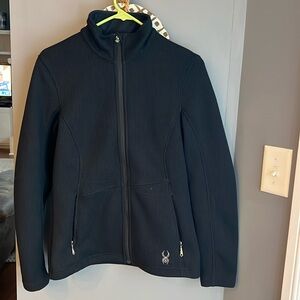 Black Spyder zip up sweater coat